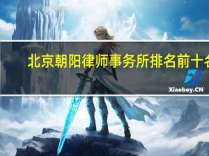 北京朝阳律师事务所排名前十名