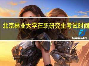 北京林业大学在职研究生考试时间安排