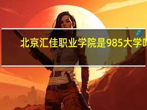 北京汇佳职业学院是985大学吗