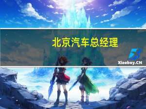 北京汽车总经理