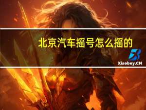 北京汽车摇号怎么摇的