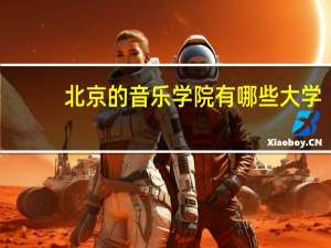 北京的音乐学院有哪些大学