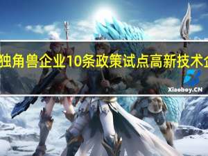 北京研究制定独角兽企业10条政策 试点高新技术企业认定报备即批准