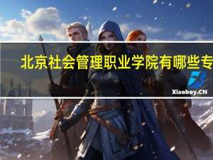 北京社会管理职业学院有哪些专业