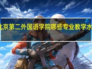 北京第二外国语学院哪些专业教学水平较高
