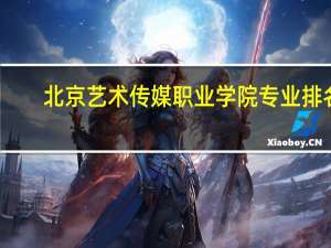 北京艺术传媒职业学院专业排名