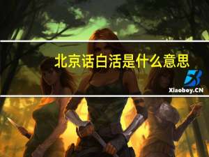 北京话白活是什么意思