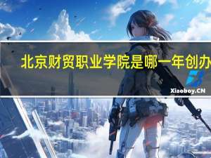 北京财贸职业学院是哪一年创办的