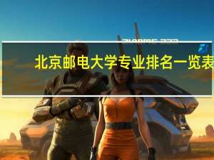 北京邮电大学专业排名一览表