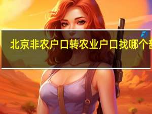 北京非农户口转农业户口找哪个部门（非农户口转农业户口政策）