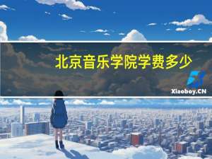 北京音乐学院学费多少