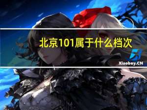 北京101属于什么档次