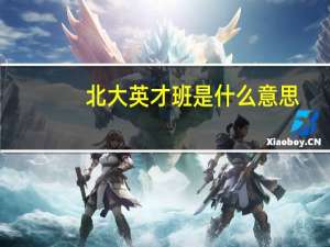 北大英才班是什么意思