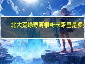 北大荒绿野葛根粉卡路里是多少