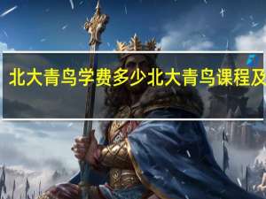 北大青鸟学费多少 北大青鸟课程及学费