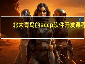 北大青鸟的accp软件开发课程（北大青鸟ACCP软件工程简介）