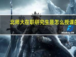 北师大在职研究生是怎么授课的