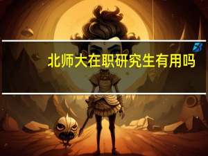 北师大在职研究生有用吗
