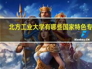北方工业大学有哪些国家特色专业