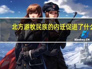 北方游牧民族的内迁促进了什么（北方游牧民族的内迁）