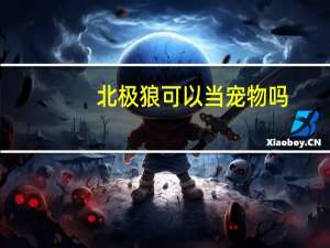 北极狼可以当宠物吗
