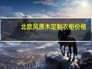 北欧风原木定制衣柜价格