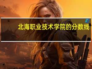 北海职业技术学院的分数线