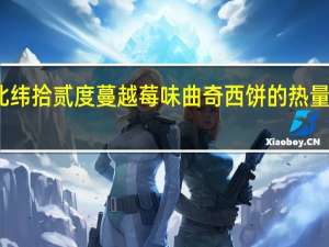 北纬拾贰度 蔓越莓味曲奇西饼的热量是多少