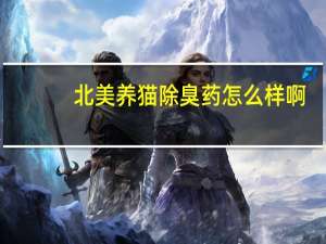 北美养猫除臭药怎么样啊