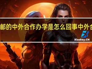 北邮的中外合作办学是怎么回事 中外合作大学