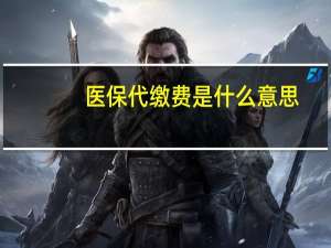 医保代缴费是什么意思