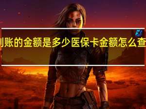 医保卡每月到账的金额是多少医保卡金额怎么查询有以下几个方法