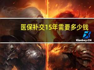 医保补交15年需要多少钱