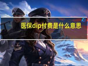 医保dip付费是什么意思（DIP付费是什么意思）