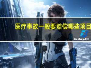 医疗事故一般要赔偿哪些项目