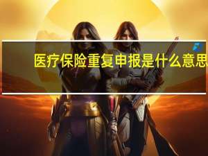 医疗保险重复申报是什么意思
