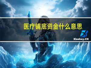 医疗铺底资金什么意思