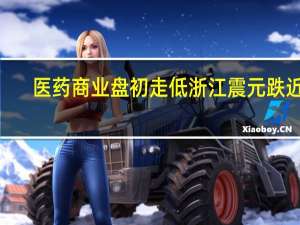 医药商业盘初走低 浙江震元跌近5%