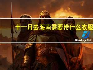 十一月去海南需要带什么衣服