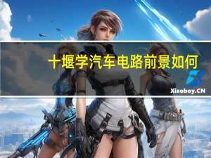 十堰学汽车电路前景如何