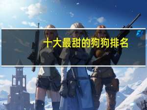 十大最甜的狗狗排名