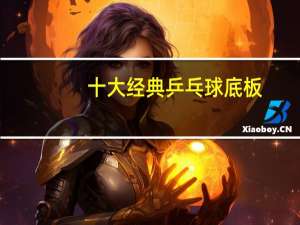 十大经典乒乓球底板
