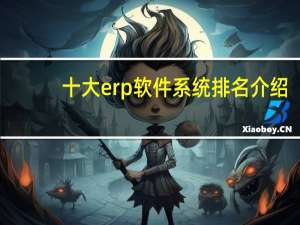 十大erp软件系统排名介绍（国内erp系统排名第一,十大erp系统）