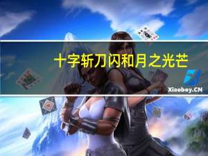 十字斩刀闪和月之光芒（十字斩刀闪）