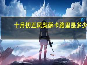 十月初五 凤梨酥卡路里是多少