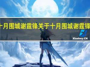 十月围城 谢霆锋 关于十月围城 谢霆锋的介绍