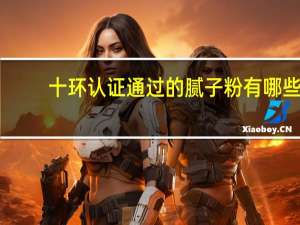 十环认证通过的腻子粉有哪些（十环认证是什么）