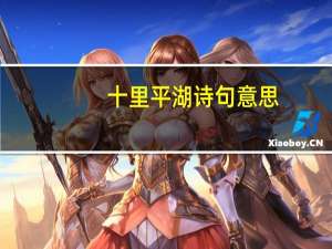 十里平湖诗句意思