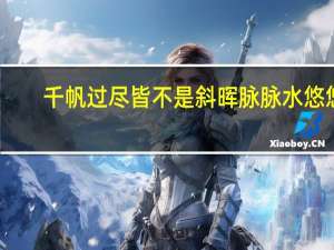 千帆过尽皆不是斜晖脉脉水悠悠（千帆的意思）