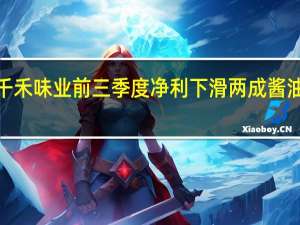 千禾味业前三季度净利下滑两成 酱油卖了5.64亿元